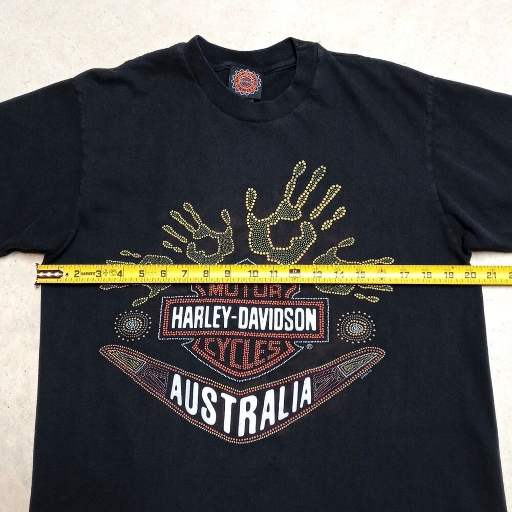 Vintage 1996 Harley-Davidson Made in Australia T-Shirt Size SMALL Single Stitch - Picture 10 of 10